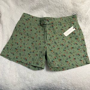 NWT Sanctuary X Antropologie Green Odyssey Floral Shorts